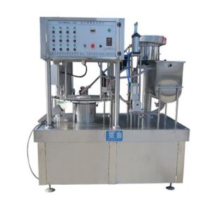 Production of condiment cover and capping machine